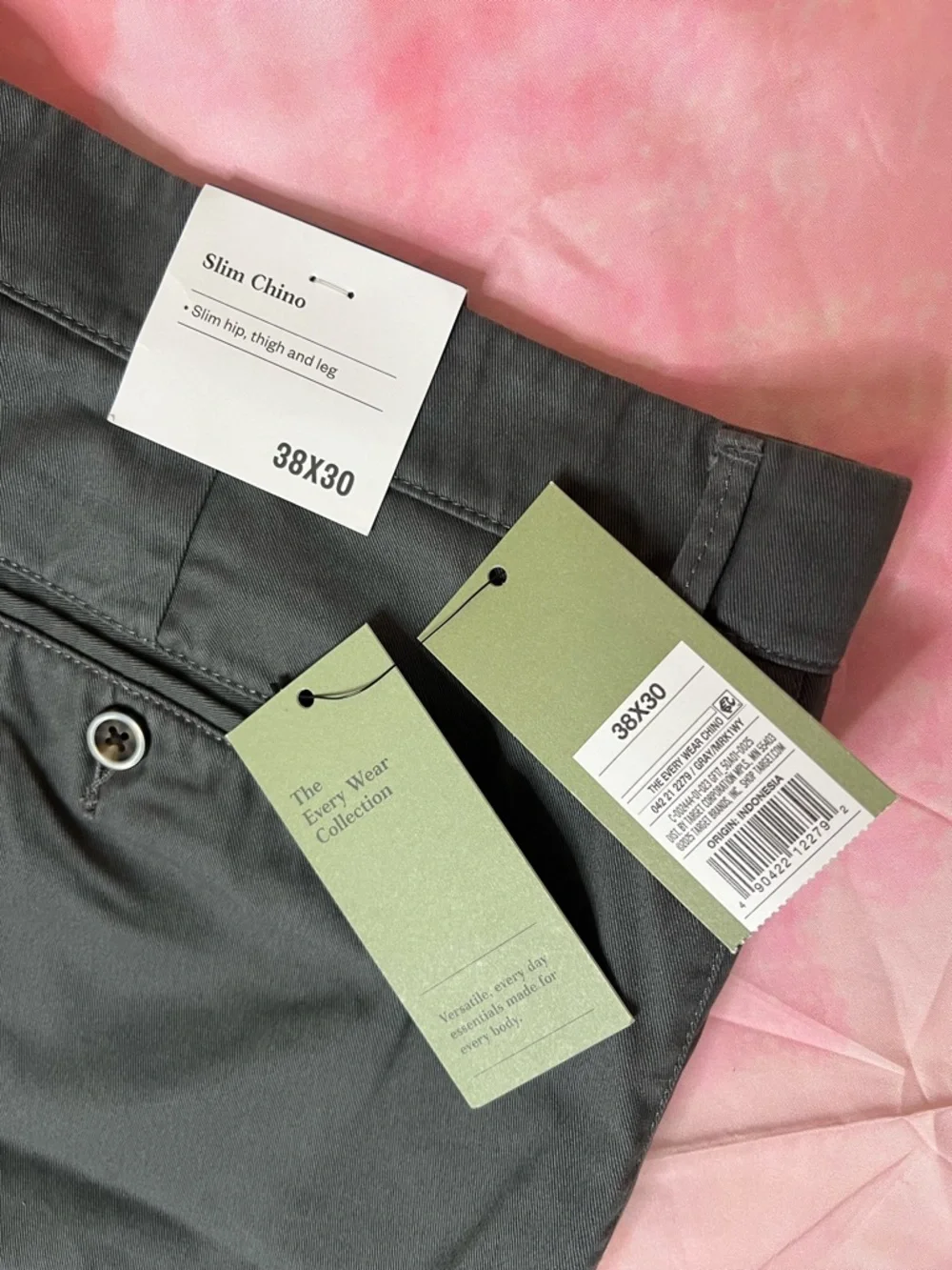 NWT Men's Every Wear Slim Fit Chino Pants - Goodfellow & Co 38x30